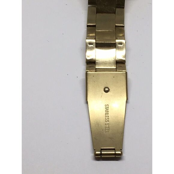 Authentic Fossil Watch Parts Links Case Band 18mm Stainless Steel Gold A676 - Picture 10 of 12